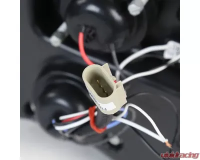 Spec-D Halo Projector Headlights (Jet Black Housing/Clear Lens) Ford Mustang 2005-2009 - LHP-MST05BK-TM