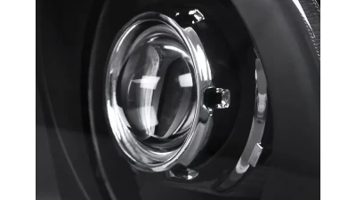 Spec-D H1 Projector Headlights (Matte Black Housing/Clear Lens) Ford Mustang 2005-2009                                     - LHP-MST05JM-RS - Image 3