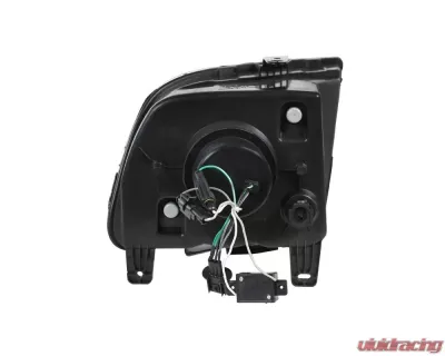 Spec-D H1 Projector Headlights (Matte Black Housing/Clear Lens) Ford Mustang 2005-2009 - LHP-MST05JM-RS