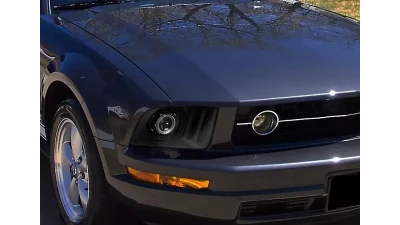 Spec-D H1 Projector Headlights (Matte Black Housing/Clear Lens) Ford Mustang 2005-2009                                     - LHP-MST05JM-RS - Image 10