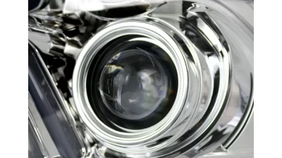 Spec-D Sequential LED Bar Projector Headlights (Chrome Housing/Clear Lens) Ford Mustang 2010-2014                                     - LHP-MST10-V2-TM - Image 4