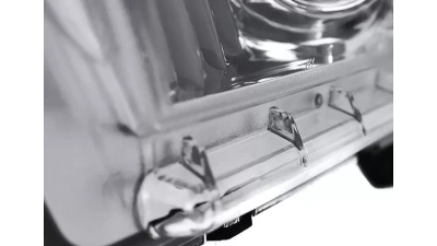 Spec-D Sequential LED Bar Projector Headlights (Chrome Housing/Clear Lens) Ford Mustang 2010-2014                                     - LHP-MST10-V2-TM - Image 8