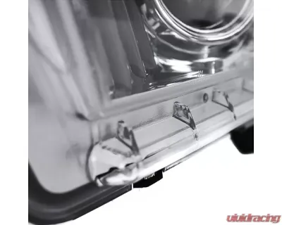 Spec-D Sequential LED Bar Projector Headlights (Chrome Housing/Clear Lens) Ford Mustang 2010-2014 - LHP-MST10-V2-TM