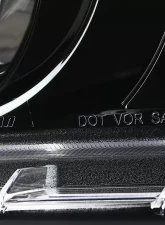 Spec-D LED Bar Projector Headlights w/ Sequential Turn Signals (Jet Black Housing/Clear Lens) Ford Mustang 2010-2014                                     - LHP-MST10BK-V2-TM - Image 6