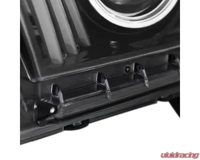 Spec-D LED Bar Projector Headlights w/ Sequential Turn Signals (Jet Black Housing/Clear Lens) Ford Mustang 2010-2014 - LHP-MST10BK-V2-TM