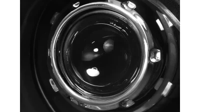 Spec-D Retrofit Style Projector Headlights (Matte Black Housing/Clear Lens) Ford Mustang 2010-2014                                     - LHP-MST10JM-RS - Image 2