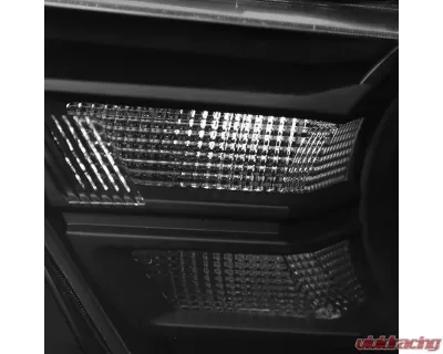 Spec-D Retrofit Style Projector Headlights (Matte Black Housing/Clear Lens) Ford Mustang 2010-2014 - LHP-MST10JM-RS