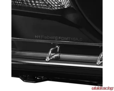 Spec-D Retrofit Style Projector Headlights (Matte Black Housing/Clear Lens) Ford Mustang 2010-2014 - LHP-MST10JM-RS