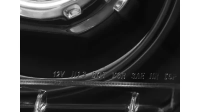 Spec-D Retrofit Style Projector Headlights (Matte Black Housing/Clear Lens) Ford Mustang 2010-2014                                     - LHP-MST10JM-RS - Image 6