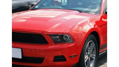 Spec-D Retrofit Style Projector Headlights (Matte Black Housing/Clear Lens) Ford Mustang 2010-2014                                     - LHP-MST10JM-RS - Image 9