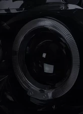 Spec-D Dual Halo Projector Headlights (Glossy Black Housing/Smoked Lens) Dodge Neon 2003-2005                                     - LHP-NEO03G-TM - Image 3