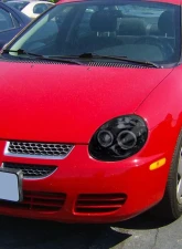 Spec-D Dual Halo Projector Headlights (Glossy Black Housing/Smoked Lens) Dodge Neon 2003-2005                                     - LHP-NEO03G-TM - Image 10