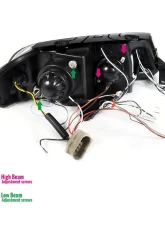 Spec-D Dual Halo Projector Headlights (Matte Black Housing/Clear Lens) Volkswagen Passat 2001-2005                                     - LHP-PAS01JM-TM - Image 9