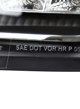 Spec-D Halo Projector Headlights w/ R8 Style LED Light Strip (Matte Black Housing/Clear Lens) Volkswagen Passat 2006-2010                                     - LHP-PAS05JM-8-TM - Image 7