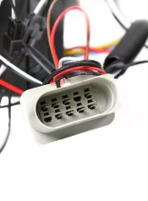 Spec-D Halo Projector Headlights w/ R8 Style LED Light Strip (Matte Black Housing/Clear Lens) Volkswagen Passat 2006-2010                                     - LHP-PAS05JM-8-TM - Image 8