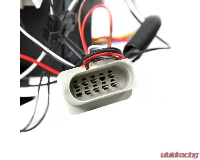 Spec-D Halo Projector Headlights w/ R8 Style LED Light Strip (Matte Black Housing/Clear Lens) Volkswagen Passat 2006-2010 - LHP-PAS05JM-8-TM