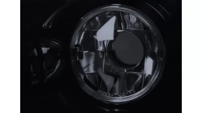 Spec-D Dual Halo Projector Headlights (Glossy Black Housing/Smoked Lens) Volkswagen Passat 1997-2000                                     - LHP-PAS97G-TM - Image 5