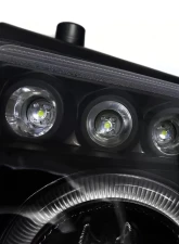Spec-D Dual Halo Projector Headlights (Matte Black Housing/Clear Lens) Volkswagen Passat 1997-2000                                     - LHP-PAS97JM-TM - Image 5