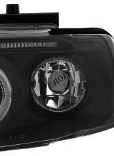 Spec-D Dual Halo Projector Headlights (Matte Black Housing/Clear Lens) Volkswagen Passat 1997-2000                                     - LHP-PAS97JM-TM - Image 6