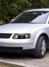 Spec-D Dual Halo Projector Headlights (Matte Black Housing/Clear Lens) Volkswagen Passat 1997-2000                                     - LHP-PAS97JM-TM - Image 10