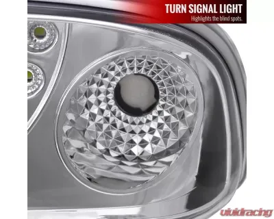 Spec-D Dual Halo Projector Headlights (Chrome Housing/Clear Lens) Chevrolet S10 1998-2004 - LHP-S1098-RS