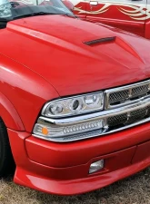 Spec-D Dual Halo Projector Headlights (Chrome Housing/Clear Lens) Chevrolet S10 1998-2004                                     - LHP-S1098-RS - Image 10