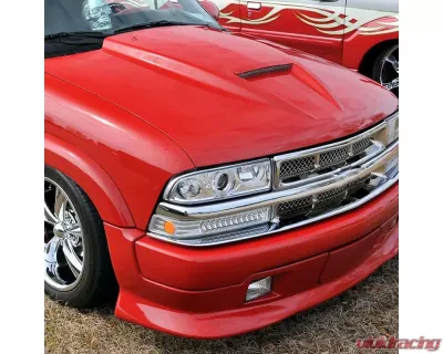 Spec-D Dual Halo Projector Headlights (Chrome Housing/Clear Lens) Chevrolet S10 1998-2004 - LHP-S1098-RS