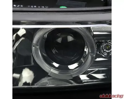 Spec-D Dual Halo Projector Headlights (Chrome Housing/Smoked Lens) Chevrolet 1999-2006 - LHP-SIV99G-RS