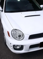 Spec-D Dual Halo Bug Eye Projector Headlights w/ LED Accent Lights (Chrome Housing/Clear Lens) Subaru Impreza 2002-2003                                     - LHP-WRX02-TM - Image 10