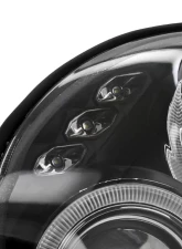 Spec-D Dual Halo Bug Eye Projector Headlights w/ LED Accent Lights (Matte Black Housing/Clear Lens) Subaru Impreza 2002-2003                                     - LHP-WRX02JM-TM - Image 5