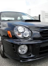 Spec-D Dual Halo Bug Eye Projector Headlights w/ LED Accent Lights (Matte Black Housing/Clear Lens) Subaru Impreza 2002-2003                                     - LHP-WRX02JM-TM - Image 10