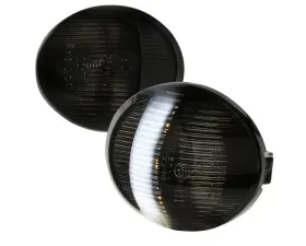 Spec-D Glossy Black Housing/Smoke Lens Rear LED License Plate Lights Ford F-150 2001-2014