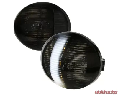 Spec-D Rear LED License Plate Lights (Glossy Black Housing/Smoked Lens) Ford F-150 2001-2014 - LIC-F15001GLED-VS