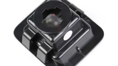 Spec-D Rear LED License Plate Lights (Glossy Black Housing/Smoked Lens) Ford F-150 2015-2019                                     - LIC-F15015GLED-VS - Image 6