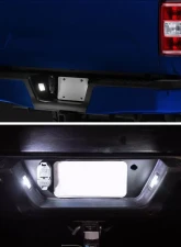 Spec-D Glossy Black Housing/Smoke Lens Rear LED License Plate Lights Ford F-150 2015-2019                                     - LIC-F15015GLED-VS - Image 10