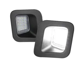 Spec-D Chrome Housing/Clear Lens Rear LED License Plate Lights Dodge RAM 2003-2019