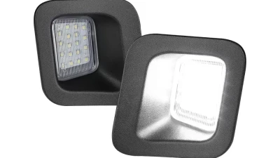 Spec-D Rear LED License Plate Lights (Chrome Housing/Clear Lens) Dodge Ram 2003-2019                                     - LIC-RAM03CLED-VS - Image 7