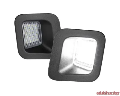 Spec-D Chrome Housing/Clear Lens Rear LED License Plate Lights Dodge RAM 2003-2019 - LIC-RAM03CLED-VS