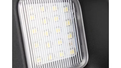 Spec-D Rear LED License Plate Lights (Chrome Housing/Clear Lens) Dodge Ram 2003-2019                                     - LIC-RAM03CLED-VS - Image 4