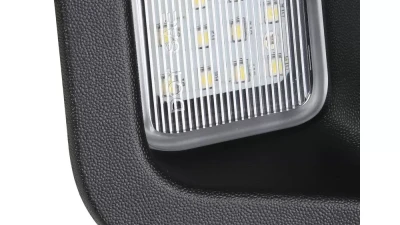 Spec-D Rear LED License Plate Lights (Chrome Housing/Clear Lens) Dodge Ram 2003-2019                                     - LIC-RAM03CLED-VS - Image 5