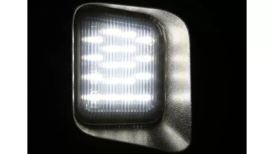 Spec-D Rear LED License Plate Lights (Glossy Black Housing/Smoked Lens) Dodge Ram 2003-2021                                     - LIC-RAM03GLED-VS - Image 2