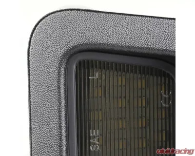 Spec-D Glossy Black Housing/Smoke Lens Rear LED License Plate Lights Dodge RAM 2003-2021 - LIC-RAM03GLED-VS