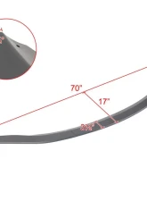 Spec-D Matte Black Polypropylene Front Bumper Lip Splitter Kit Nissan 350Z 2003-2005                                     - LPF-350Z03BK-PQ - Image 2