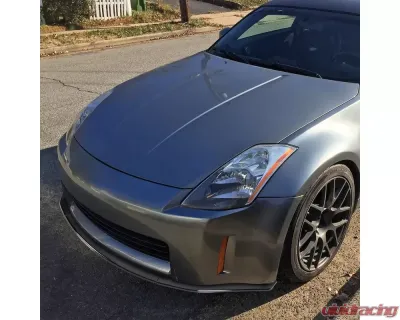 Spec-D Glossy Black Polypropylene Front Bumper Lip Kit Nissan 350Z 2003-2005 - LPF-350Z03GB-PQ