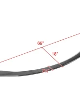 Spec-D Glossy Black Polypropylene Front Bumper Lip Splitter Kit Nissan 350Z 2006-2008                                     - LPF-350Z03GB-V2-PQ - Image 2