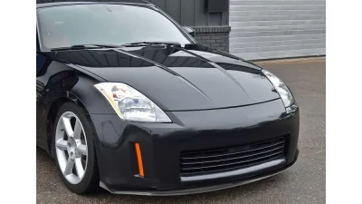 Spec-D Glossy Black 3PC Front Bumper Lip Splitter Kit Nissan 350Z 2006-2008                                     - LPF-350Z03GB-V2-PQ - Image 10