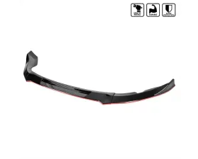 Spec-D Glossy Black | Red Trim Polypropylene  Front Bumper Lip Splitter Kit Nissan 370Z 2009-2012
