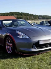 Spec-D Glossy Black | Red Trim Polypropylene  Front Bumper Lip Splitter Kit Nissan 370Z 2009-2012                                     - LPF-370Z09GB-RD-PQ - Image 10