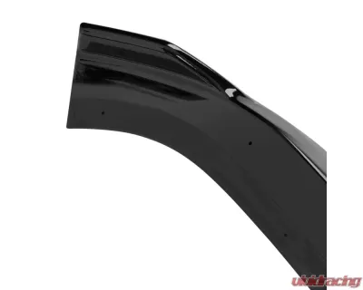 Spec-D Glossy Black Polypropylene Front Bumper Lip Splitter Kit Audi A4 | S4 2017-2018 - LPF-A417GB-PQ
