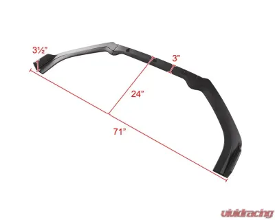 Spec-D Matte Black Polypropylene Front Bumper Lip Kit Nissan Altima 2019-2020 - LPF-ALT194BK-AK